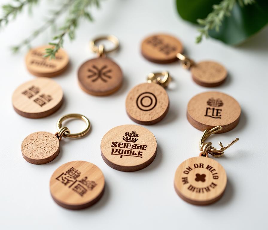 Goodies d'entreprise bijoux en bois personnalisés