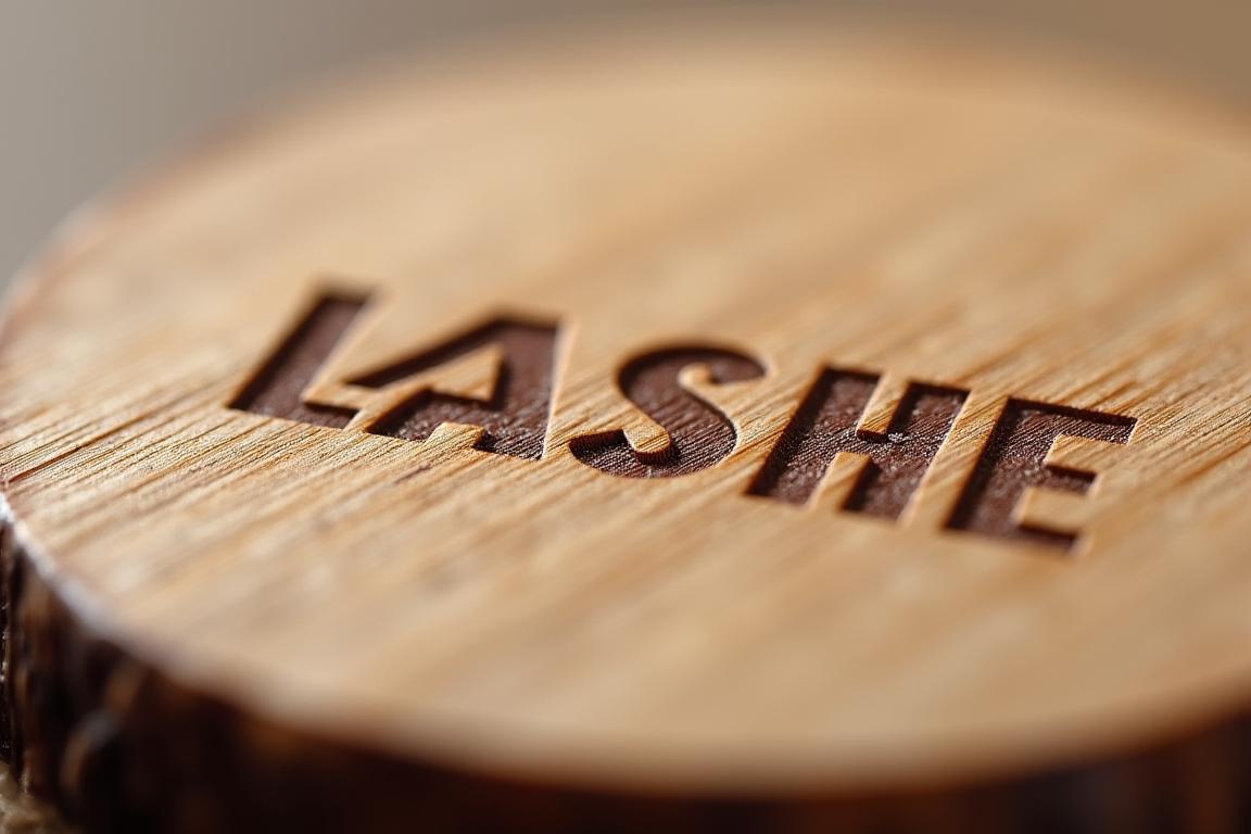 Gravure laser personnalisée sur bois